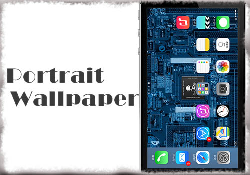 Portraitwallpaper 横画面だとしても壁紙は縦方向で固定する