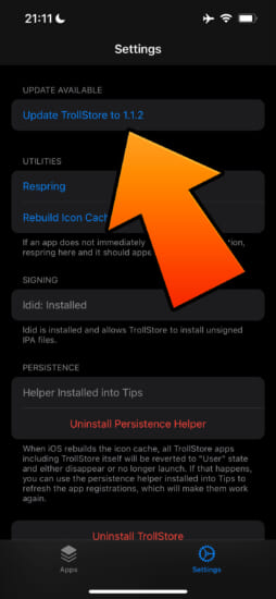 update-trollstore-v112-sideload-install-ipa-without-appleid-support-tipa-file-install-5